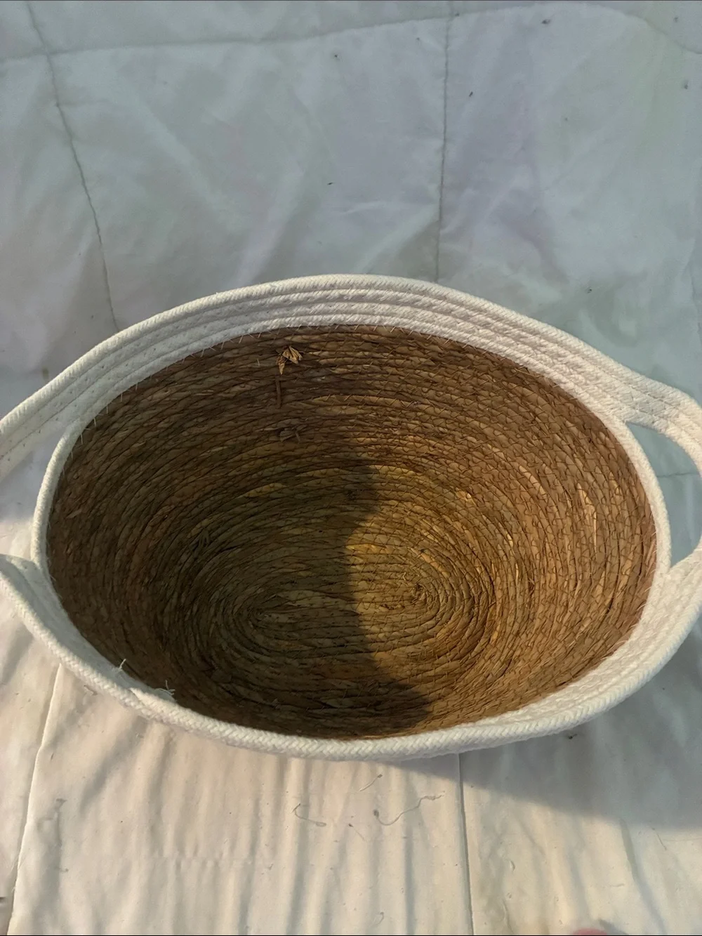 Pink Bunny Ear Headband + Cotton Rope Basket (COMES TOGETHER)